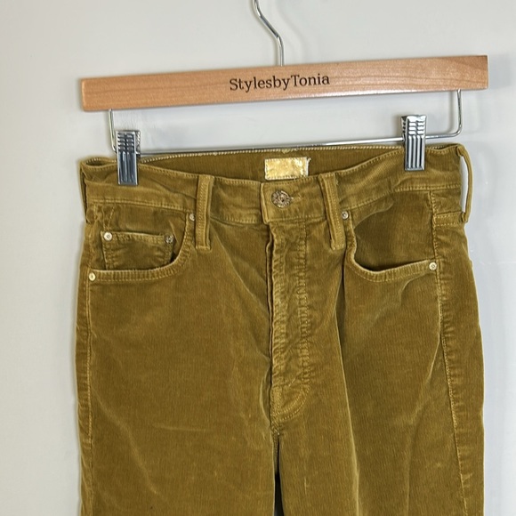 Mother The Tomcat Ankle Jean Hopscotch Tapenade Corduroy Sz 26 - Picture 3 of 14